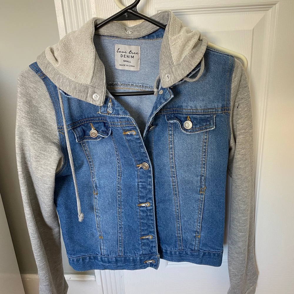 Hodded Jean Jacket